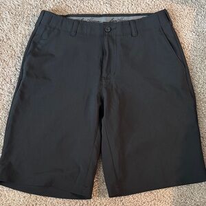 Hogan Men's Charcoal Flat Front Shorts